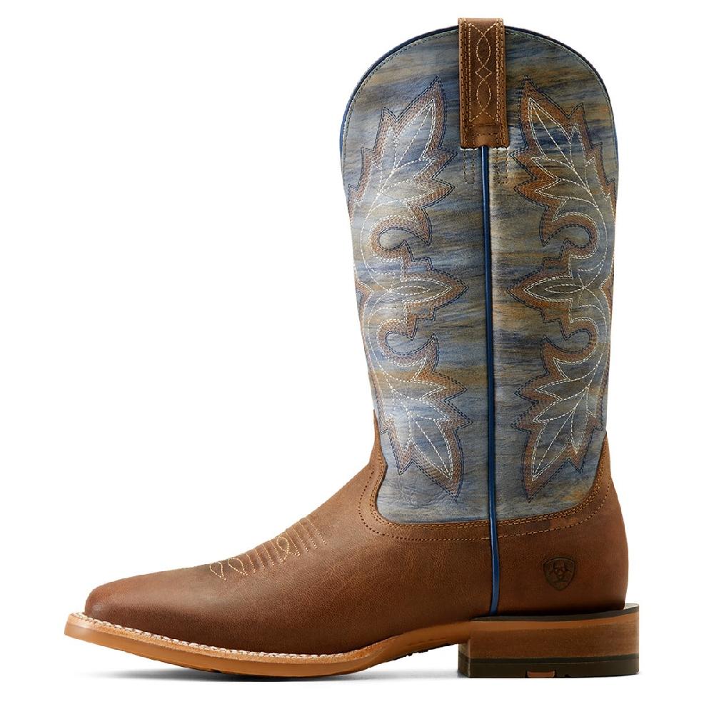Ariat Loco Brown/Cloud Blue Standout Men's 13 Inch Wide Square Toe Cowboy Boots 10050890