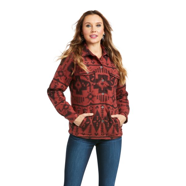 Ariat Marsala R.E.A.L. Womens Shacket Shirt Jacket 10037453