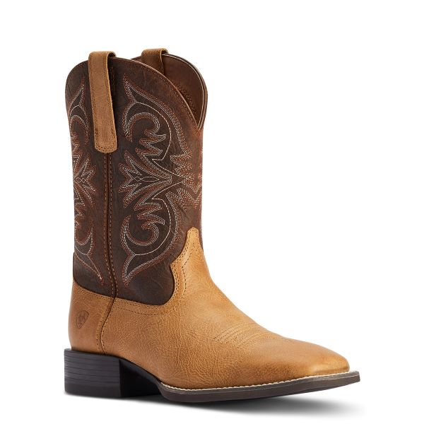 Ariat Matte Tan Buck Sport Pardner Mens Western Boots 10042392