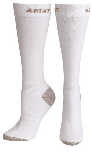 Ariat Men's White Heavy Duty Sport Socks A10002639 WHT