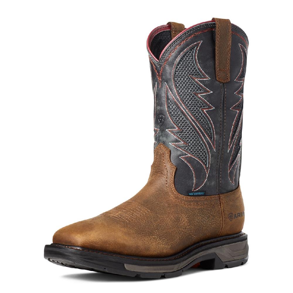 Ariat Mens WorkHog XT Venttek H2O Rye Brown Storm Work Boot 10035984