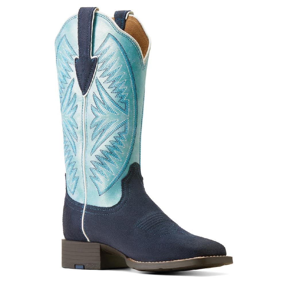 Ariat Midnight In Marfa Roughout/Coastal Blue Round Up Ruidoso Women's Western Boots 10051062