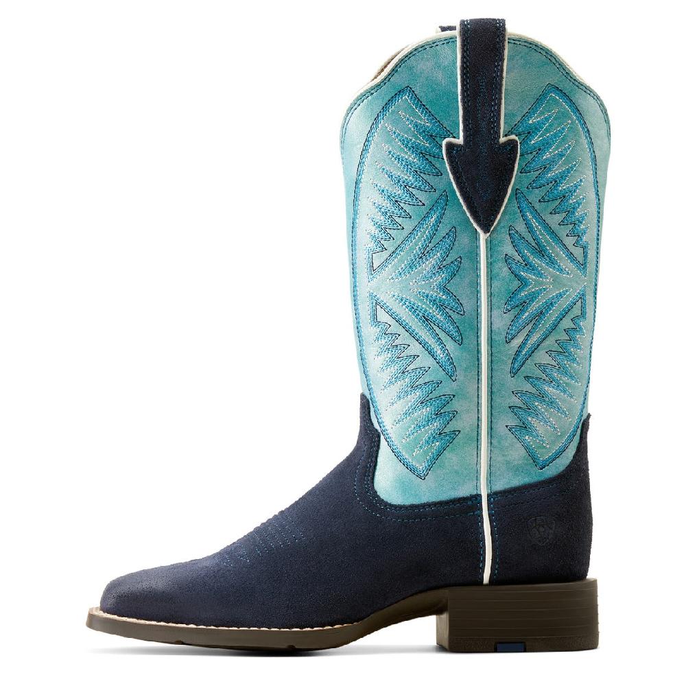Ariat Midnight In Marfa Roughout/Coastal Blue Round Up Ruidoso Women's Western Boots 10051062
