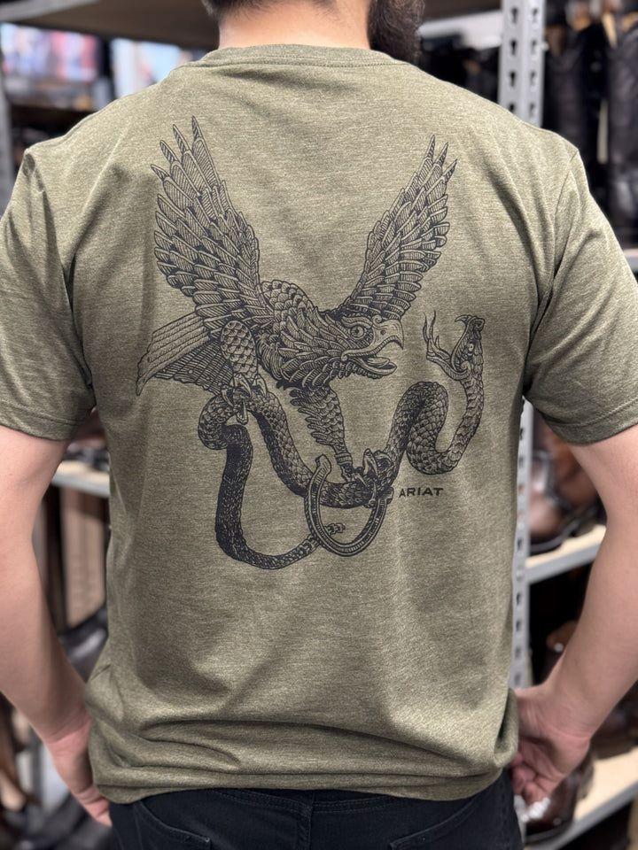 Ariat Military Heather Michoacan Men's Short Sleeve Graphic T-Shirt 10051673