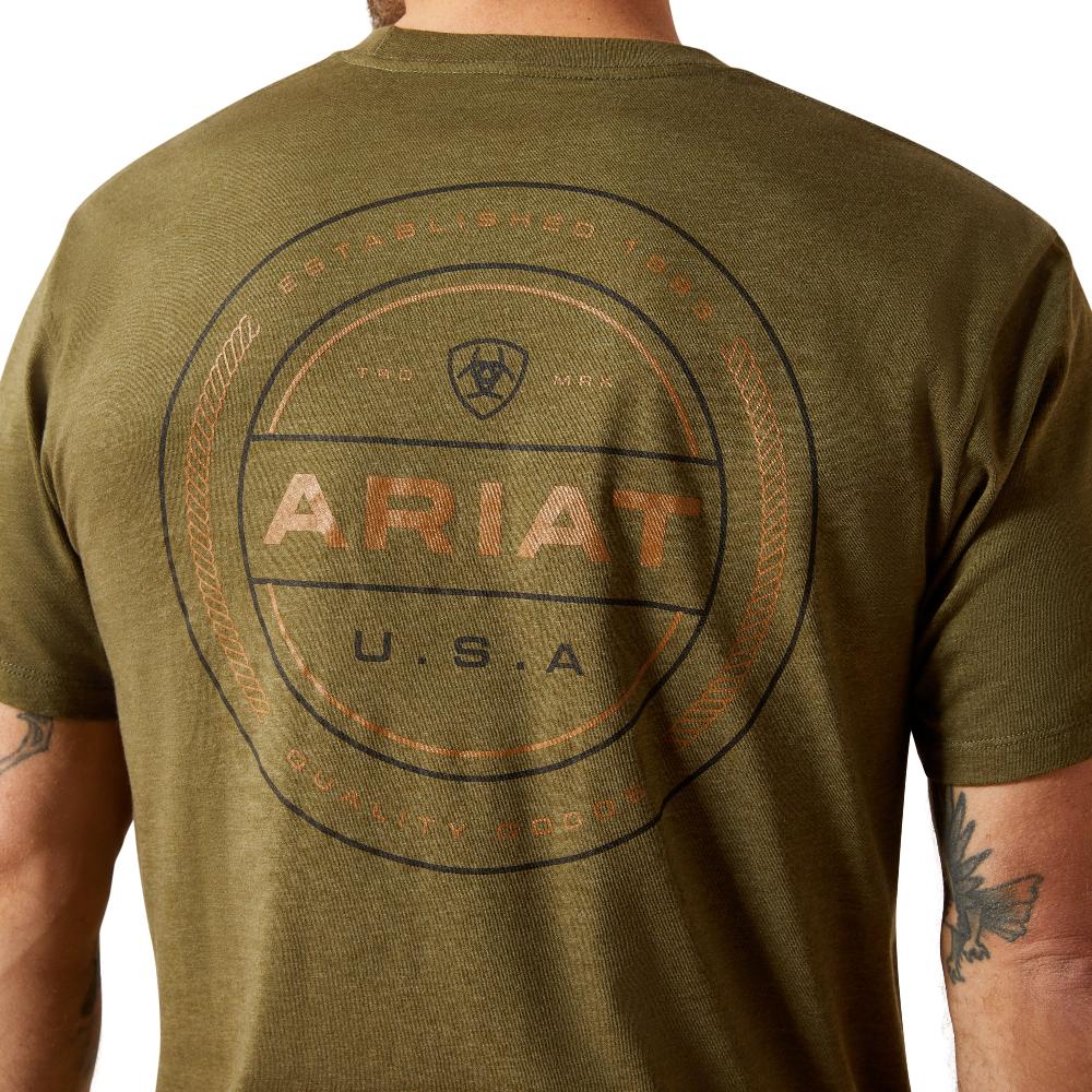 Ariat Military Heather Ropers Seal Men's T-Shirt 10065888