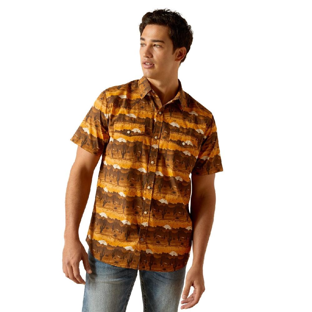 Ariat Mink Heath Retro Fit Men's Short Sleeve Shirt 10051303
