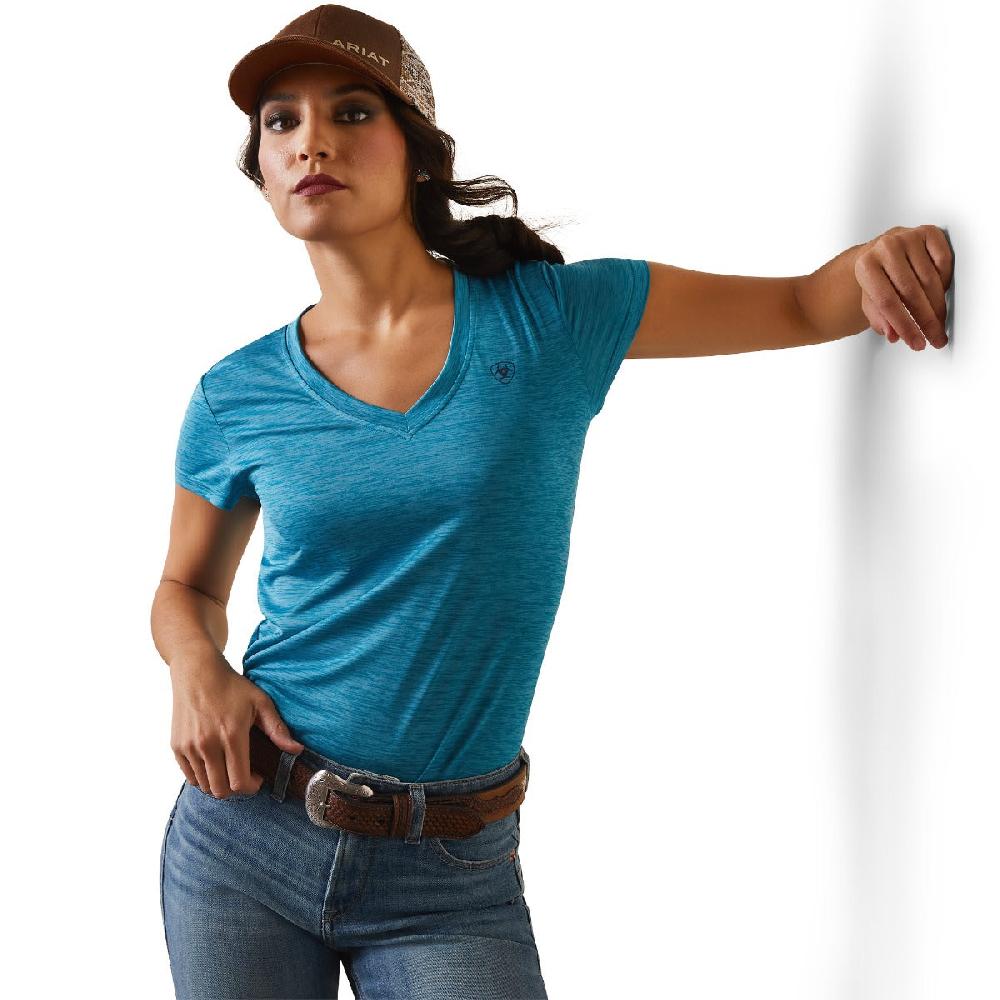 Ariat Mosaic Blue Laguna Patriot Women's Short Sleeve T-Shirt 10043626