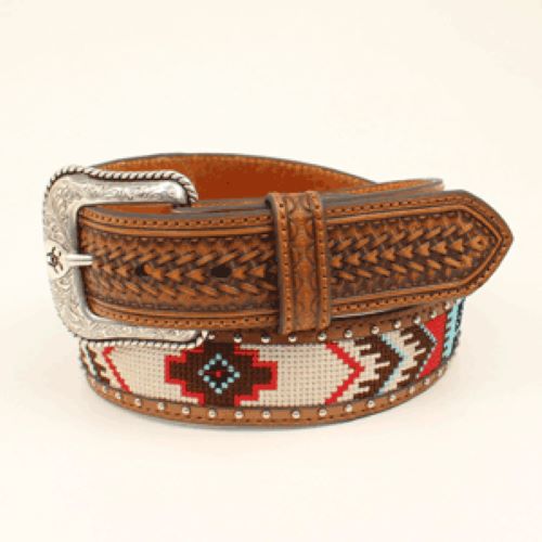 Ariat Multi Color Men's Belt with Ariat Logo Buckle A1033297