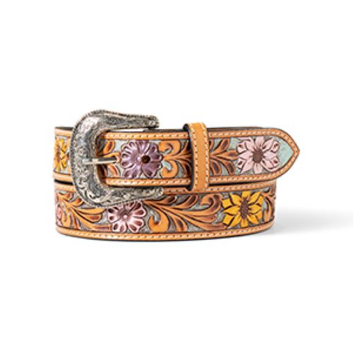 Ariat Multi Colored Ladies Belt with Antique Silver Buckle A1566197