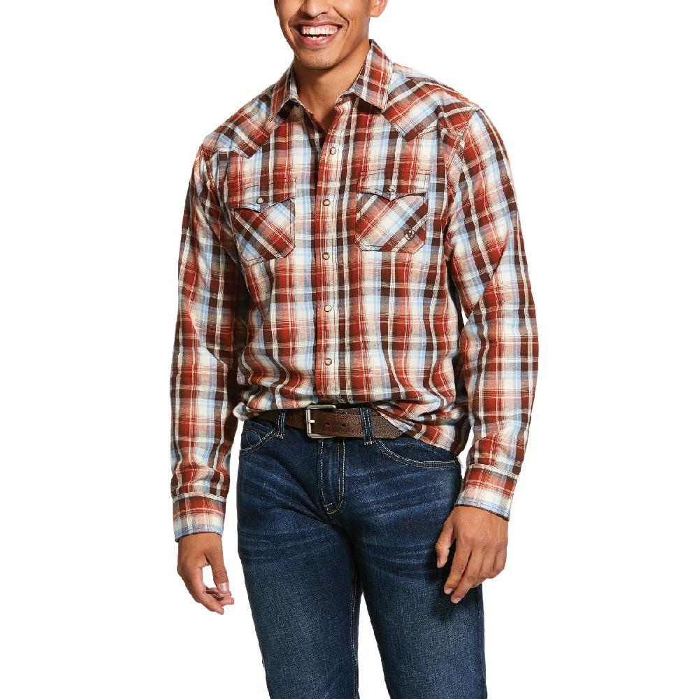 Ariat Multi Jonesboro Retro Fit Mens Long Sleeve Shirt 10030710