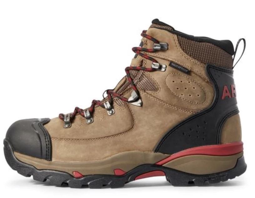 Ariat Mushroom Taupe Endeavor H20 Carbon Toe Mens Work Boots 10031589