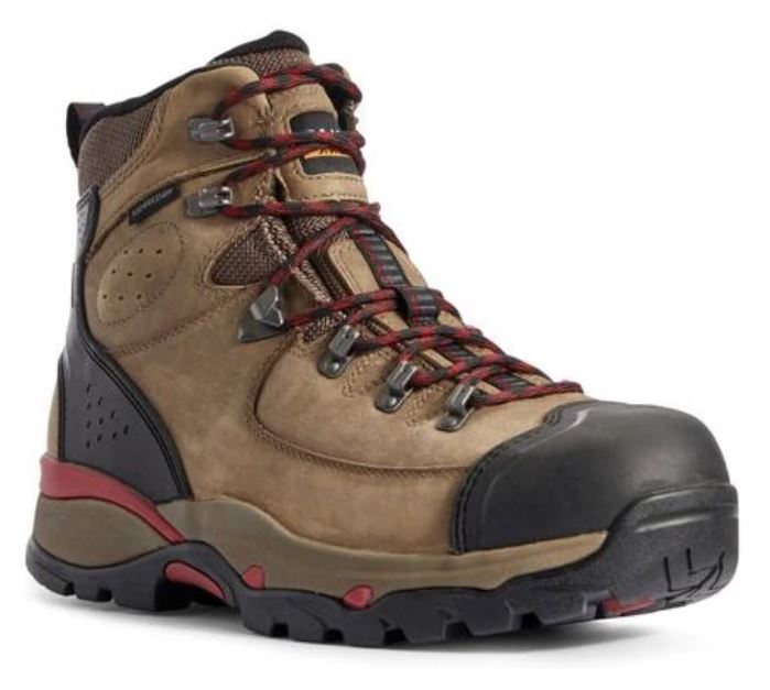 Ariat Mushroom Taupe Endeavor H20 Carbon Toe Mens Work Boots 10031589