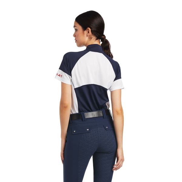 Ariat Navy Cambria Jersey Women's 1/4 Zip Baselayer Top 10022181