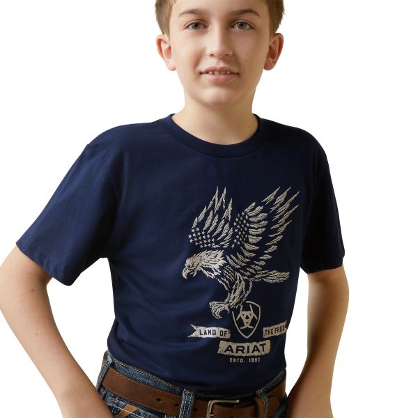 Ariat Navy Fighting Eagle Kid's T-Shirt 10044752