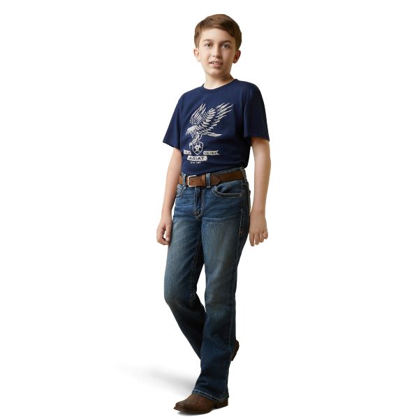 Ariat Navy Fighting Eagle Kid's T-Shirt 10044752
