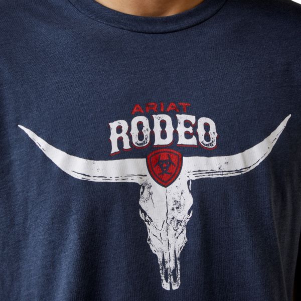 Ariat Navy Heather Rodeo Skull T-Shirt 10045281