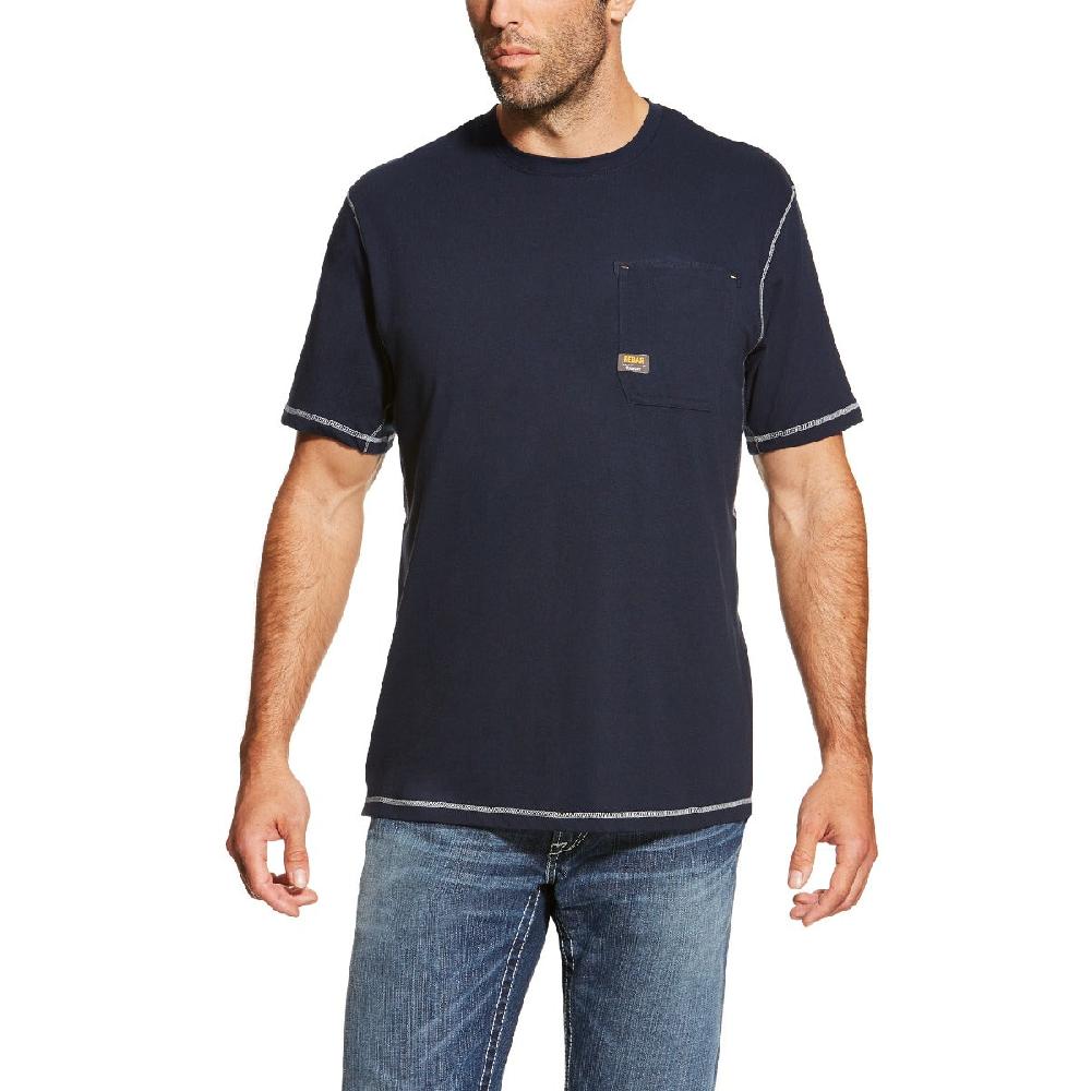 Ariat Navy Rebar Workman Men's T-Shirt 10019132