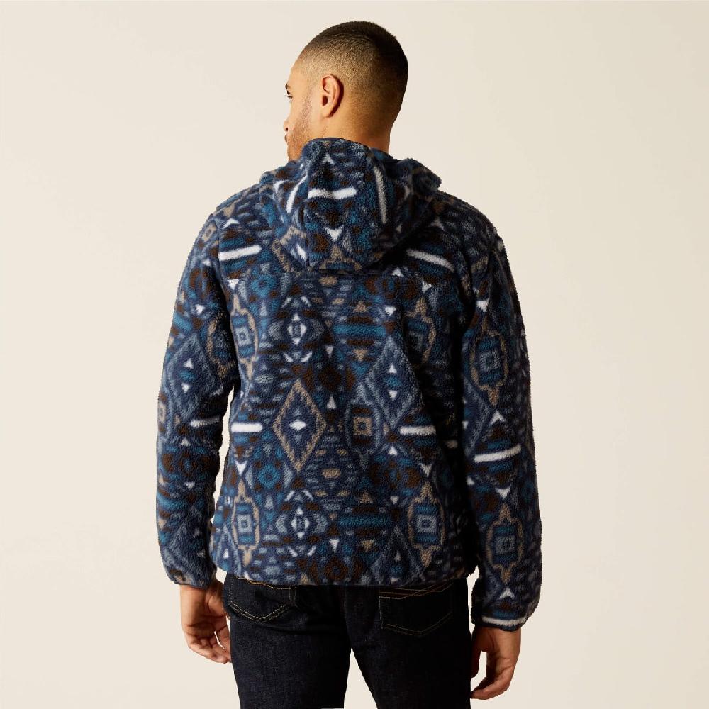 Ariat Navy Southwest Polar Beach Fleece Men's Hoodie 10052996