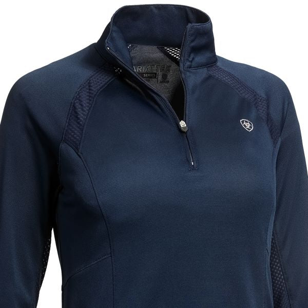 Ariat Navy Sunstopper 2.0 Quarter Zip Baselayer 10030464