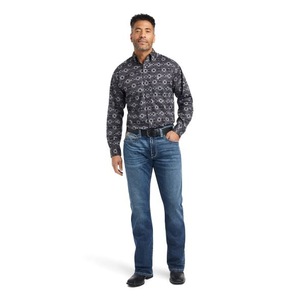 Ariat Nine Iron Weldon Stretch Men's Fitted Button Down Shirt 10042264