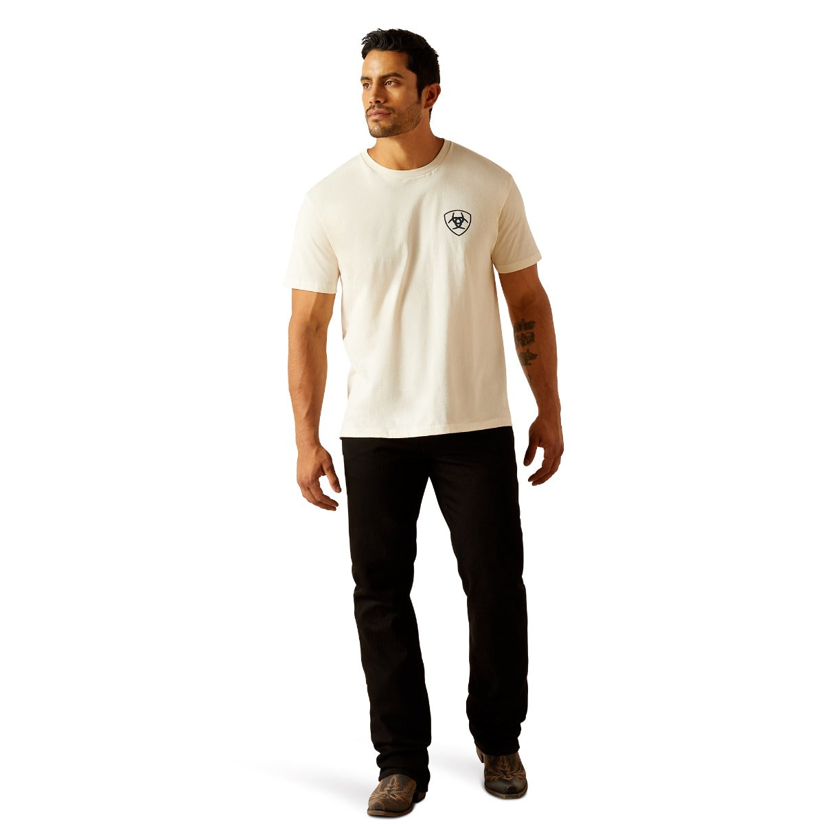 Ariat Off White Sendona Peaks Short Sleeve Men's Tee Shirt 10051448
