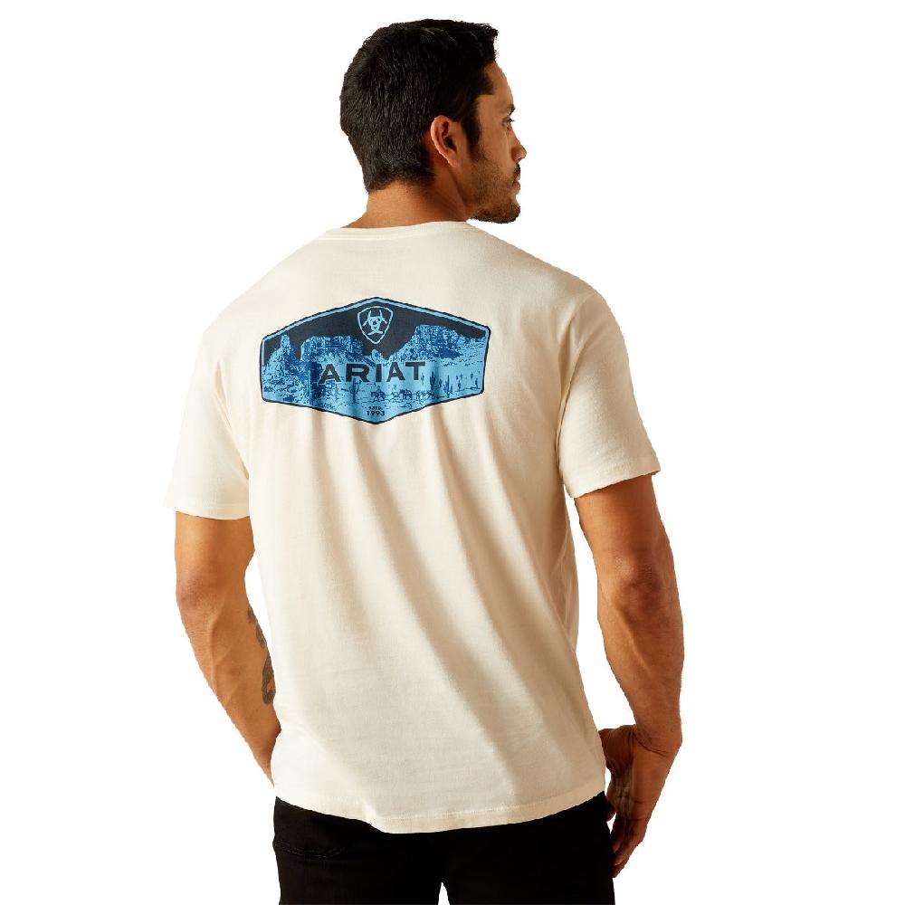 Ariat Off White Sendona Peaks Short Sleeve Men's Tee Shirt 10051448
