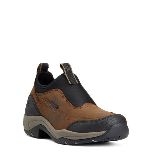 Ariat Oily Distressed Brown Terrain Ease Waterproof Womens Boots 10040234