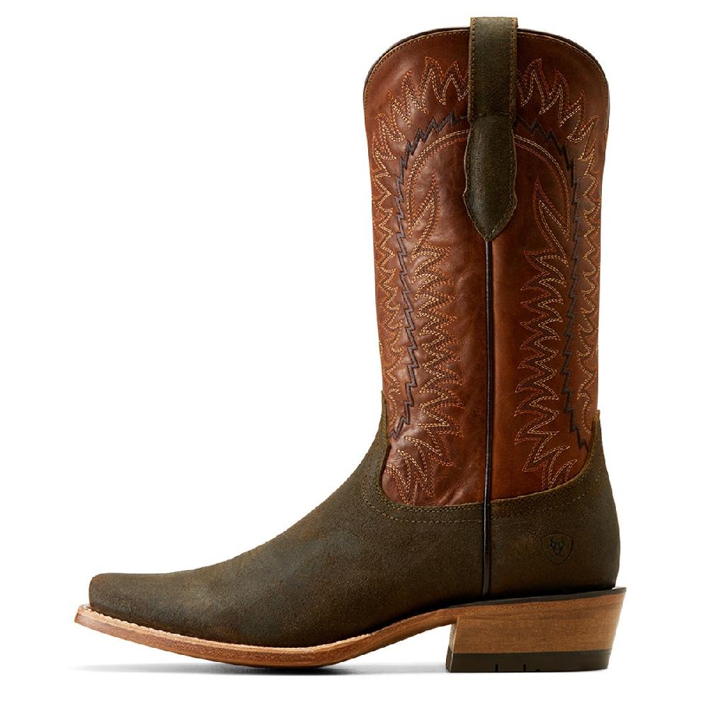 Ariat Olive Roughout/Copper Crunch Futurity Time Men's Cowboy Boots 10047717