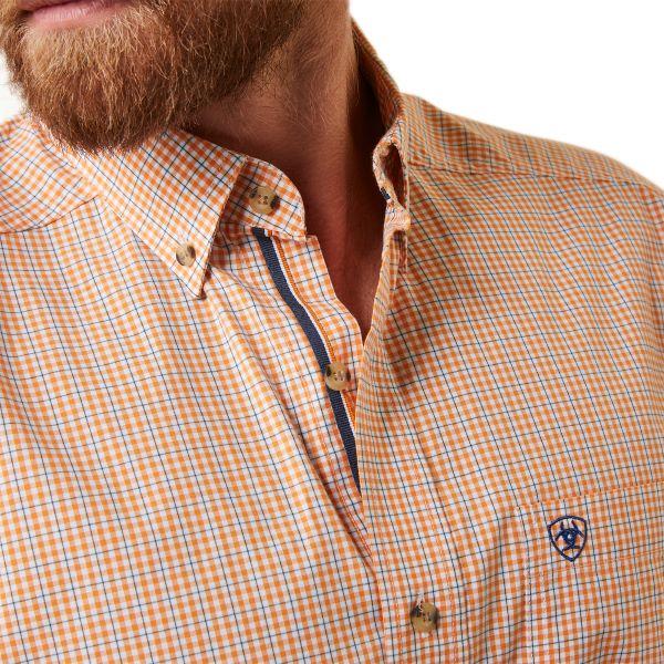 Ariat Orange Pro Series Team Shay Men's Fitted Shirt 10043797