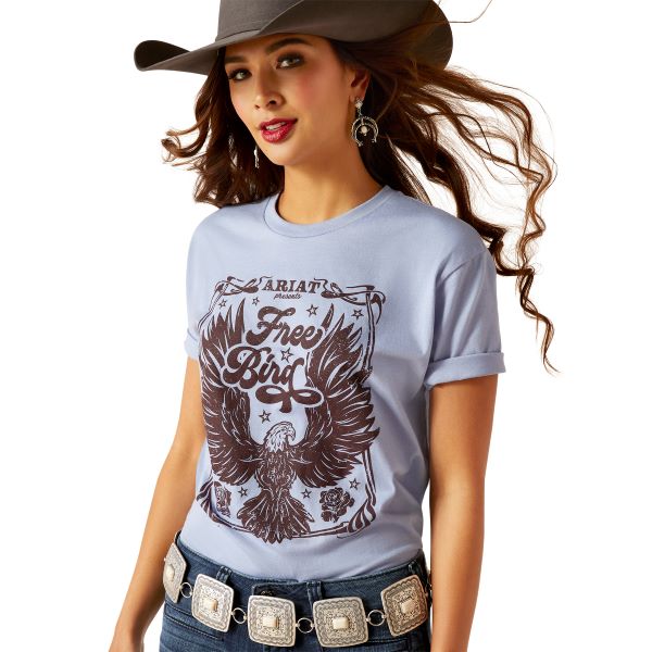 Ariat Orchid Heather American Free Bird Women's T-Shirt 10047601