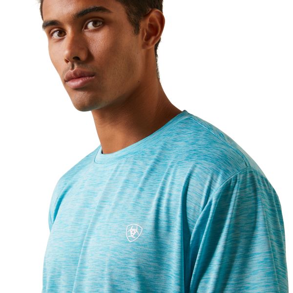 Ariat Peacock Blue Charger Men's Basic T-Shirt 10043461