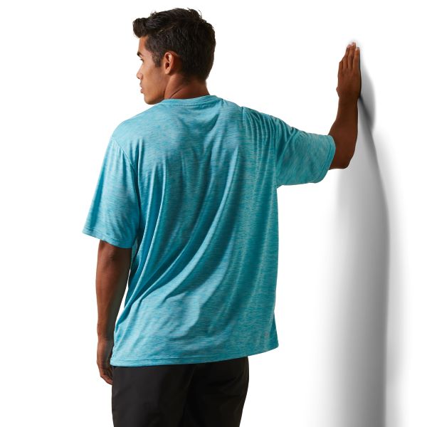 Ariat Peacock Blue Charger Men's Basic T-Shirt 10043461