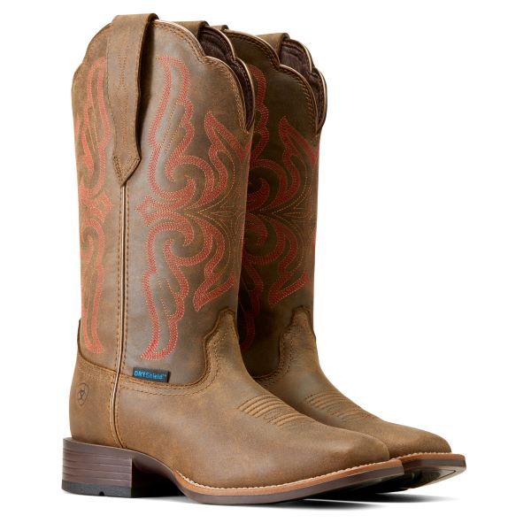Ariat Pebble Primera StretchFit Waterproof Women's Wide Square Toe Western Boots 10046960