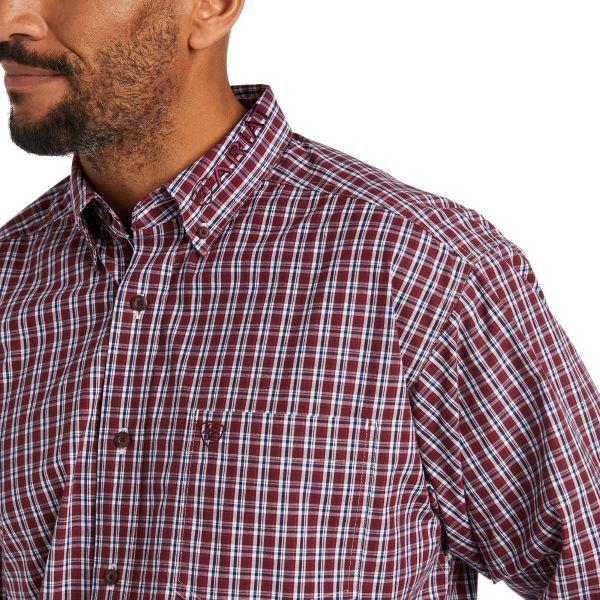 Ariat Pomegranate Pro Series Team Waylen Mens Classic Fit Shirt 10038082