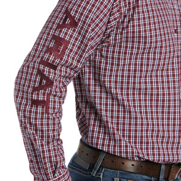 Ariat Pomegranate Pro Series Team Waylen Mens Classic Fit Shirt 10038082