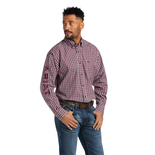 Ariat Pomegranate Pro Series Team Waylen Mens Classic Fit Shirt 10038082