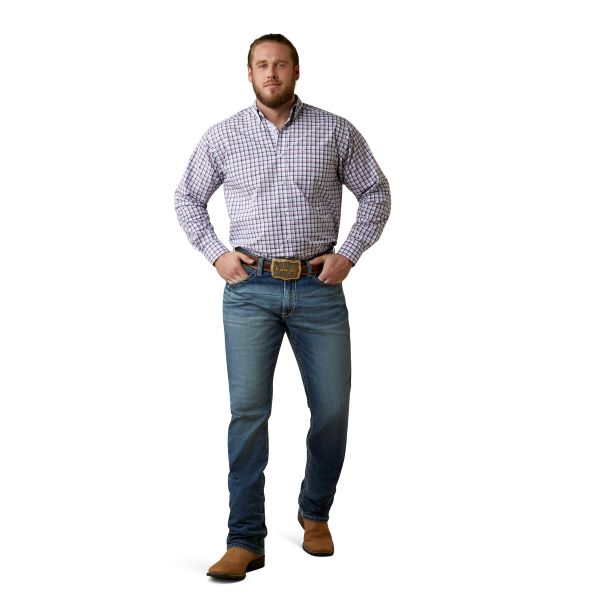 Ariat Purple Pro Series Meir Classic Fit Men's Plaid Shirt 10044978