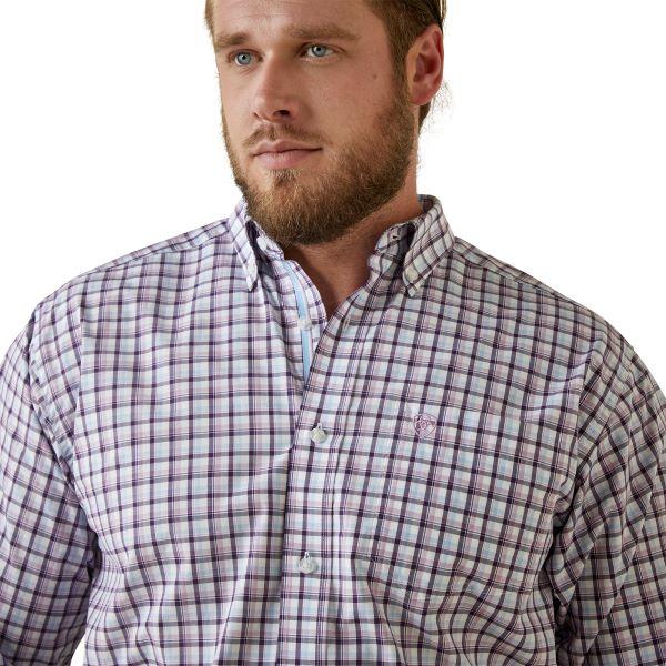 Ariat Purple Pro Series Meir Classic Fit Men's Plaid Shirt 10044978