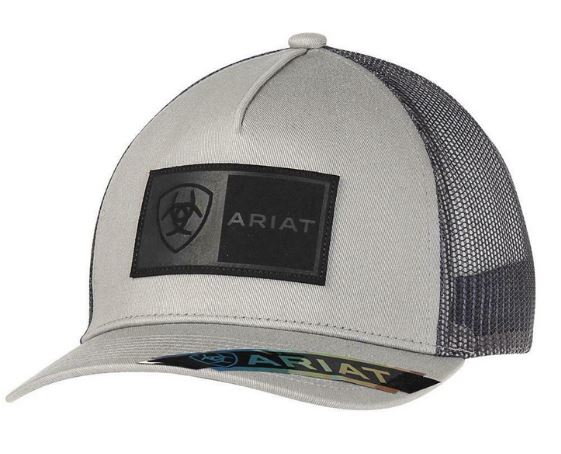Ariat Rectangle Patch Ariat Logo Mesh Snapback Hat A300050006