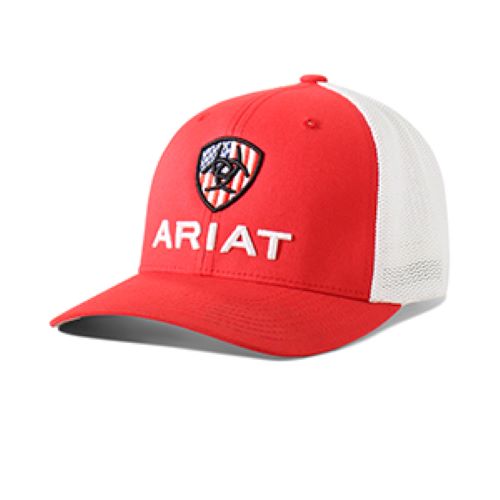 Ariat Red FlexFit Men's Trucker Cap A300035004