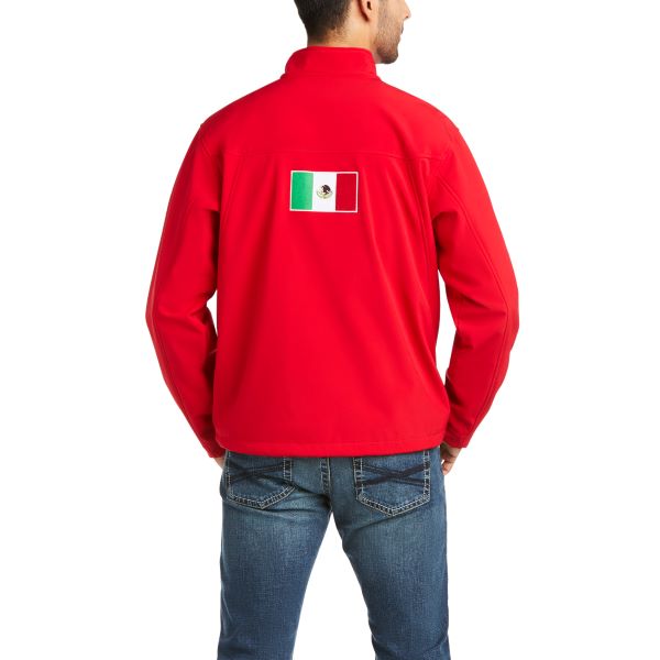 Ariat Red New Team Softshell MEXICO Mens Jacket 10033525