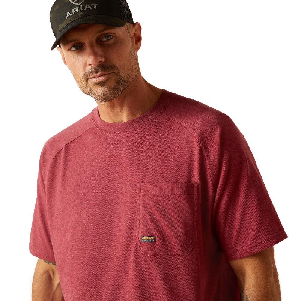 Ariat Roan Rouge Heather Rebar Cotton Strong Men's T-Shirt 10048890