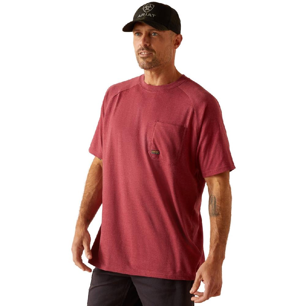 Ariat Roan Rouge Heather Rebar Cotton Strong Men's T-Shirt 10048890