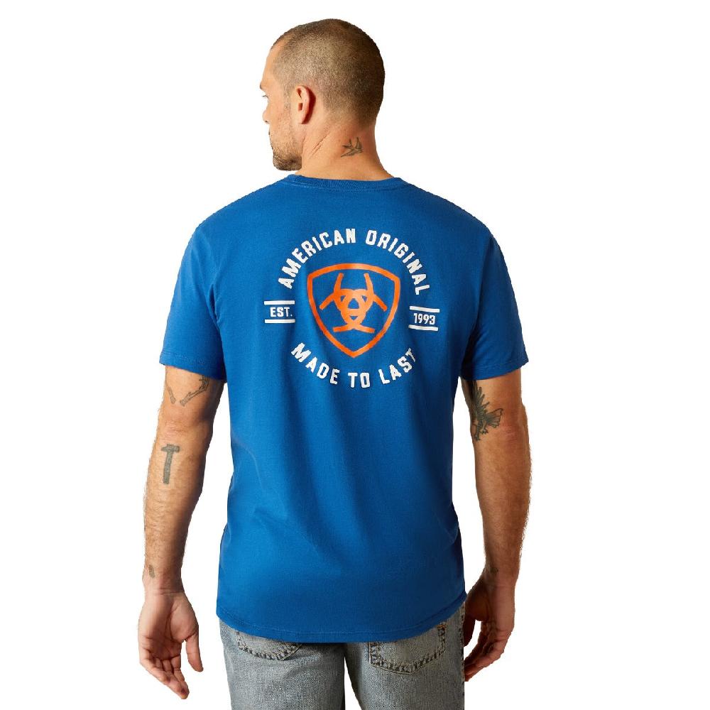 Ariat Royal Blue MTL Circle Men's Short Sleeve T-Shirt 10052566