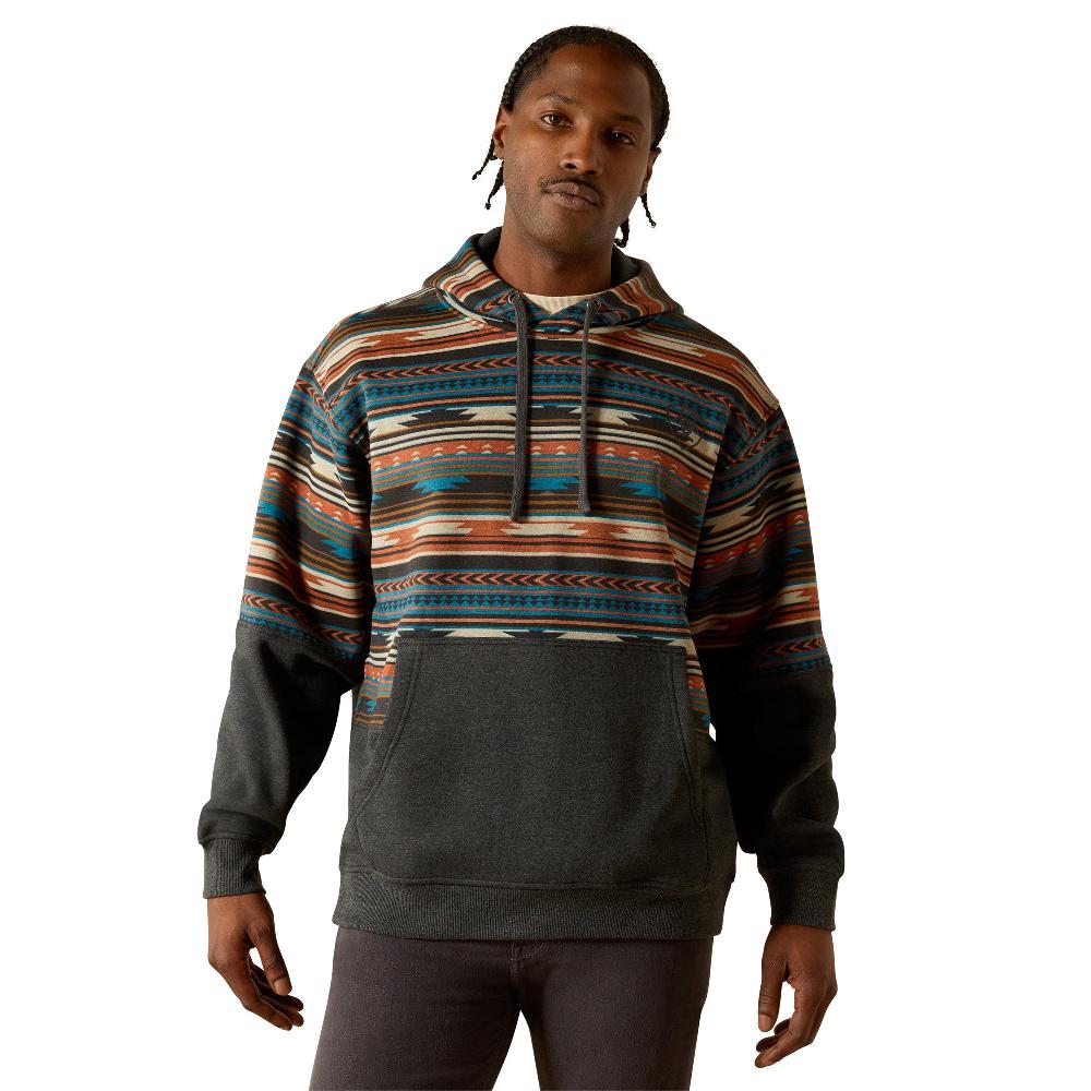 Ariat Rust Serape Color Block Men's Hoodie 10062905