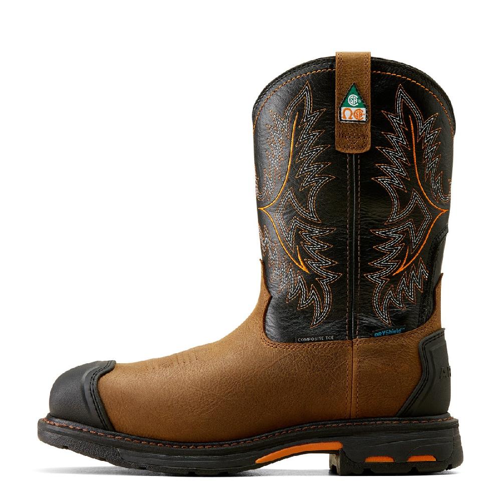 Ariat Rye Brown/Black WorkHog CSA XTR Men's Waterproof Composite Toe Work Boots 10042491