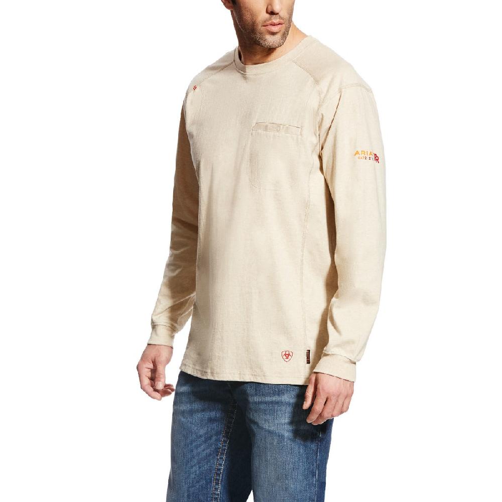 Ariat Sand Heather FR Air Crew T-Shirt 10022328