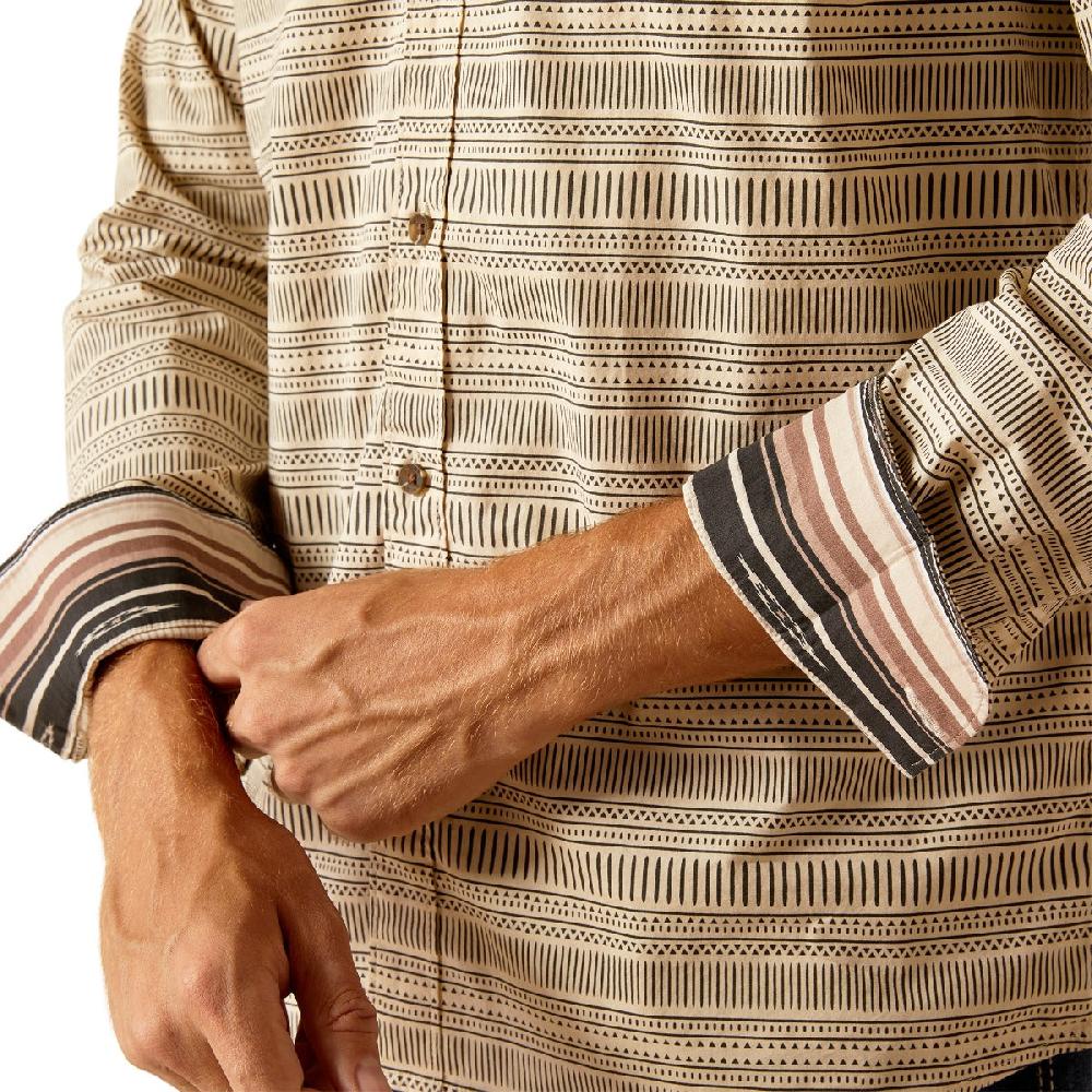 Ariat Sandshell Marvin Stretch Men's Collared Modern Fit Longsleeve Button Down Shirt 10048634