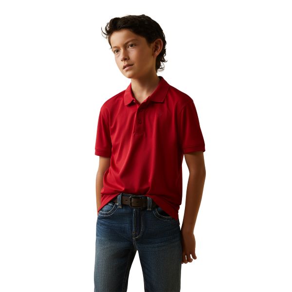 Ariat Scooter Boys Tek Polo Short Sleeve Shirt 10043462