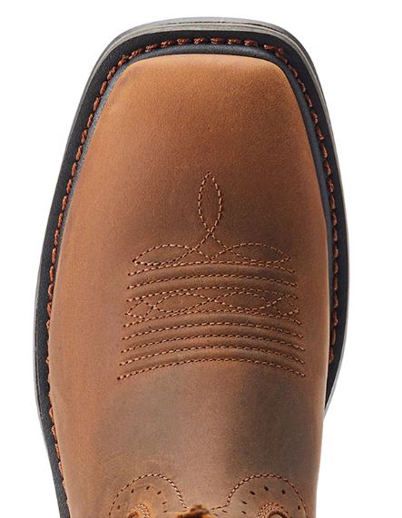 Ariat Sierra Shock Shield Patriotic Brown Mens Western Work Boots 10044505